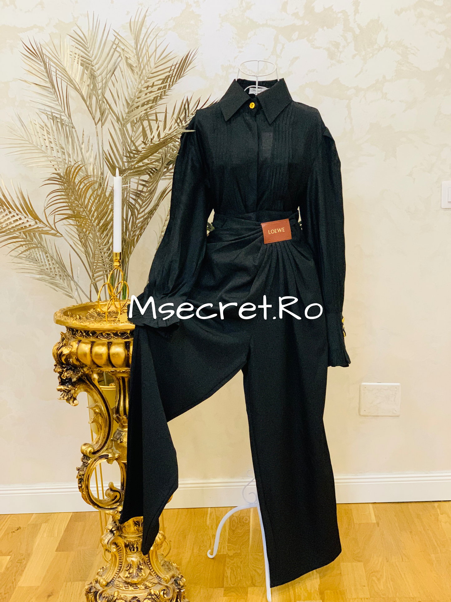 Modern black trousers