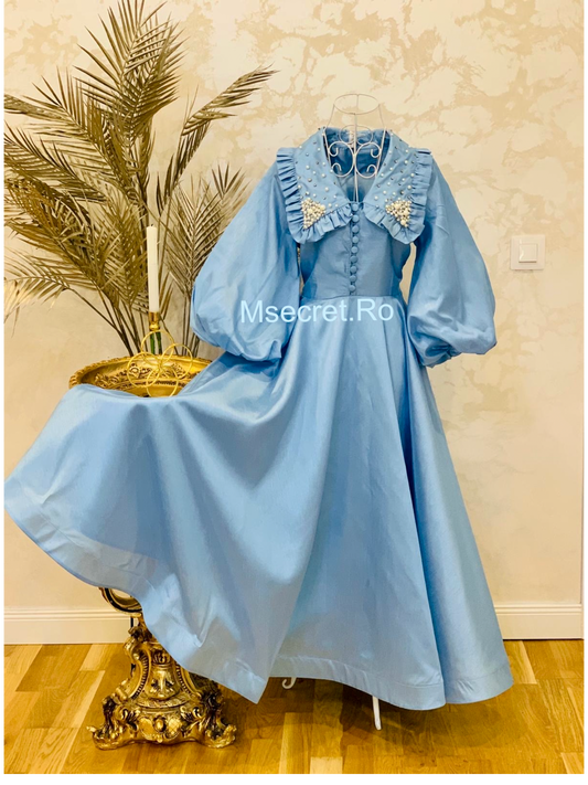 Rochie midi imperial blue