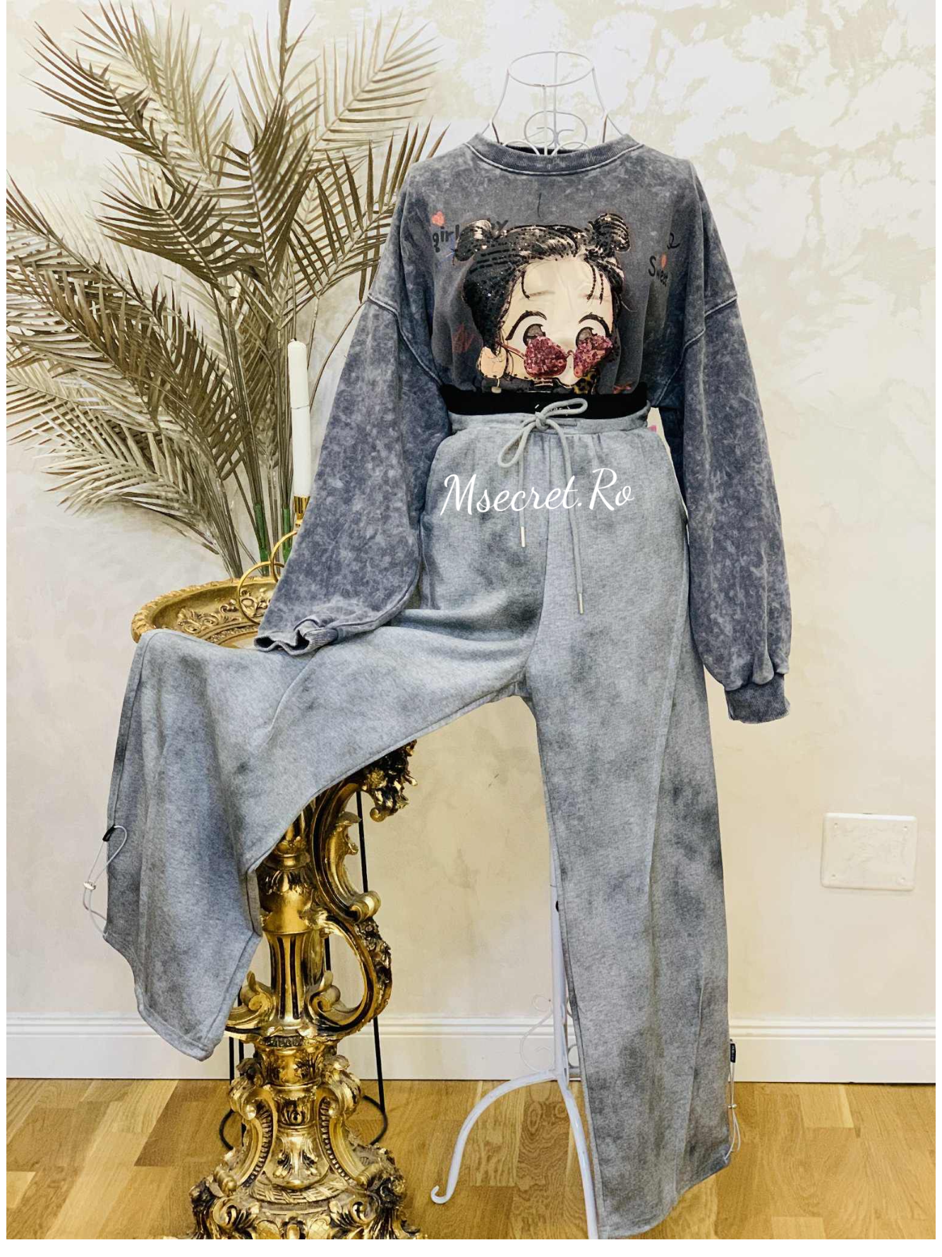 Bluza din bumbac cu model