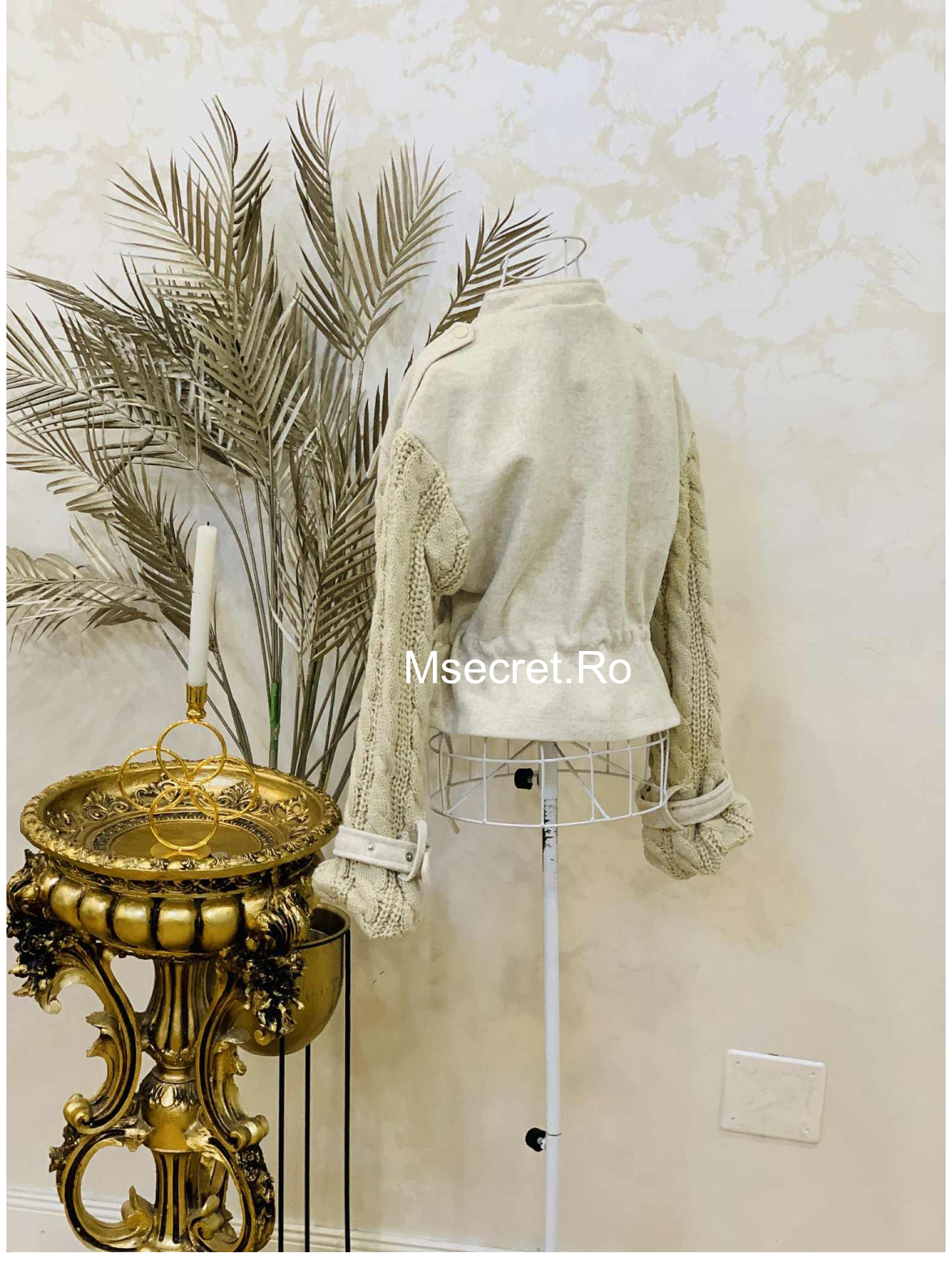 Geaca din stofa cu lana