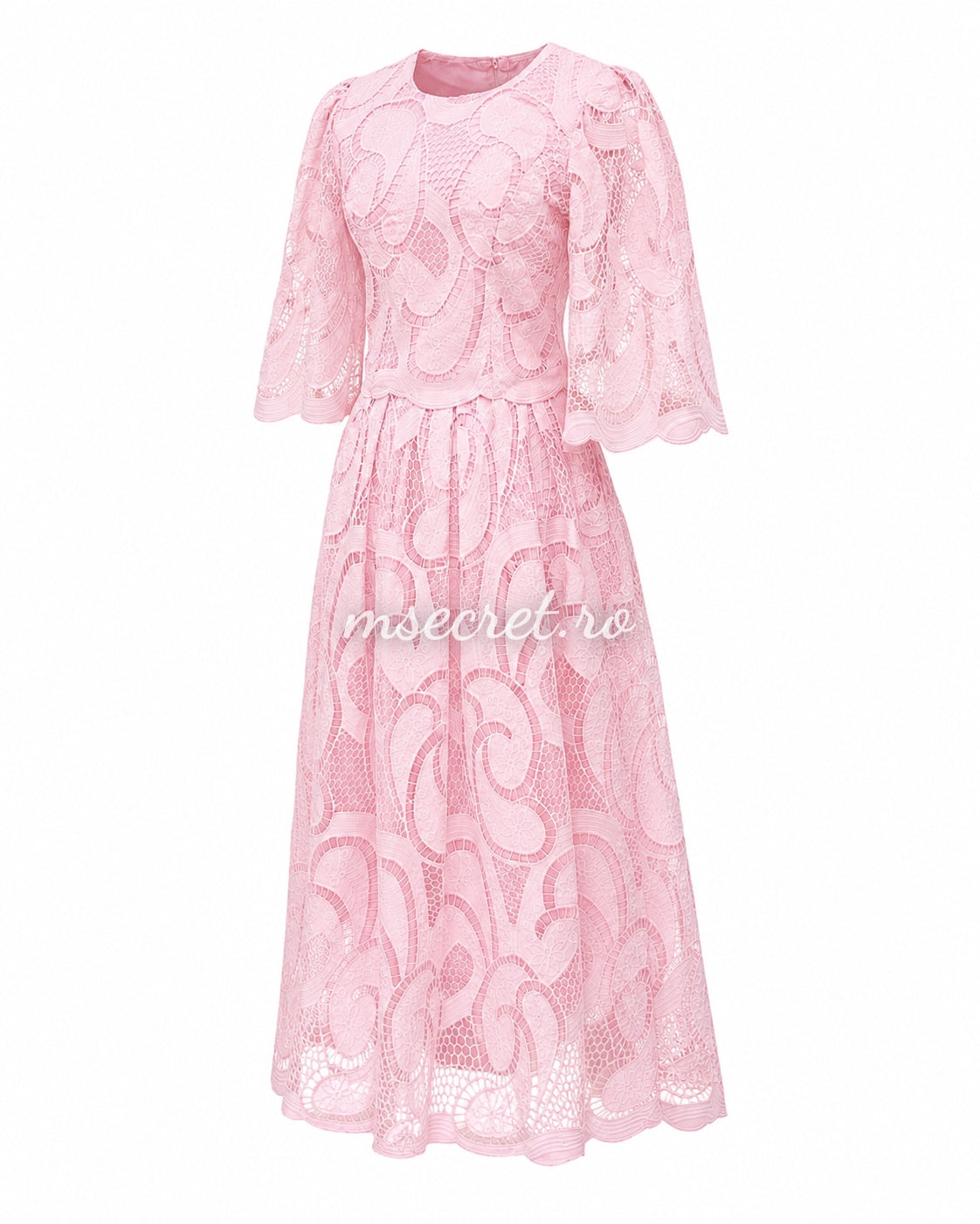 Elegant pink premium lace set