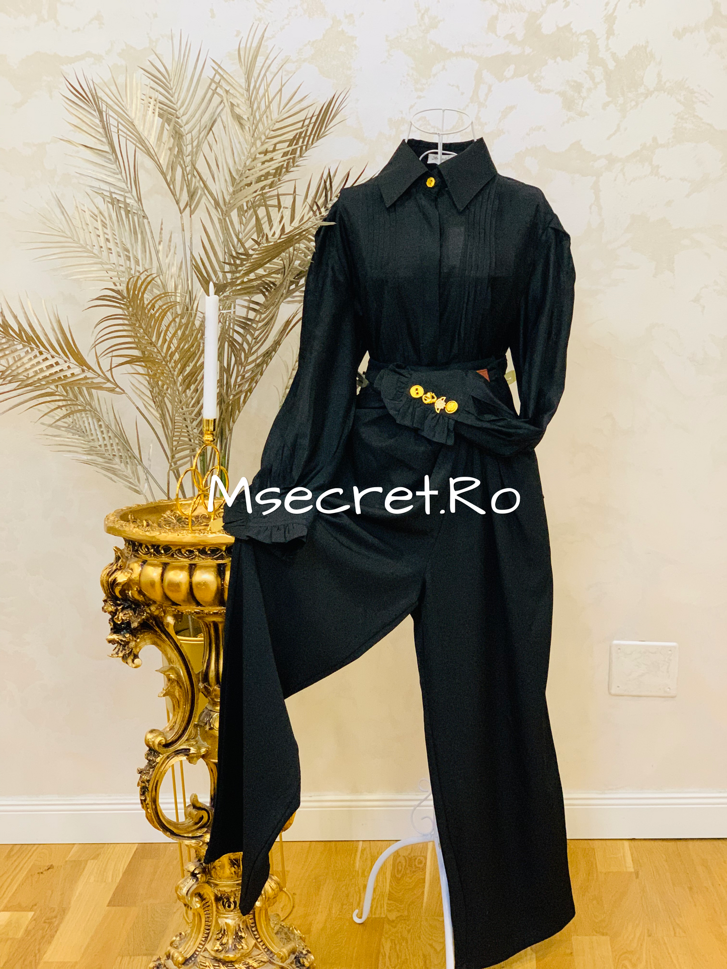 Modern black trousers