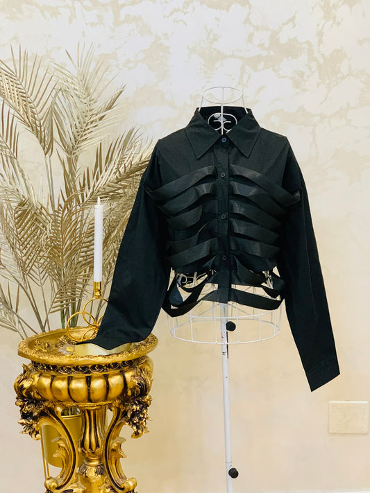 Camasa neagra din bumbac