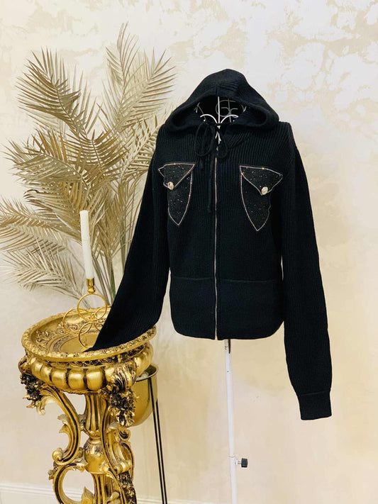 Hanorac geaca neagra cu gluga