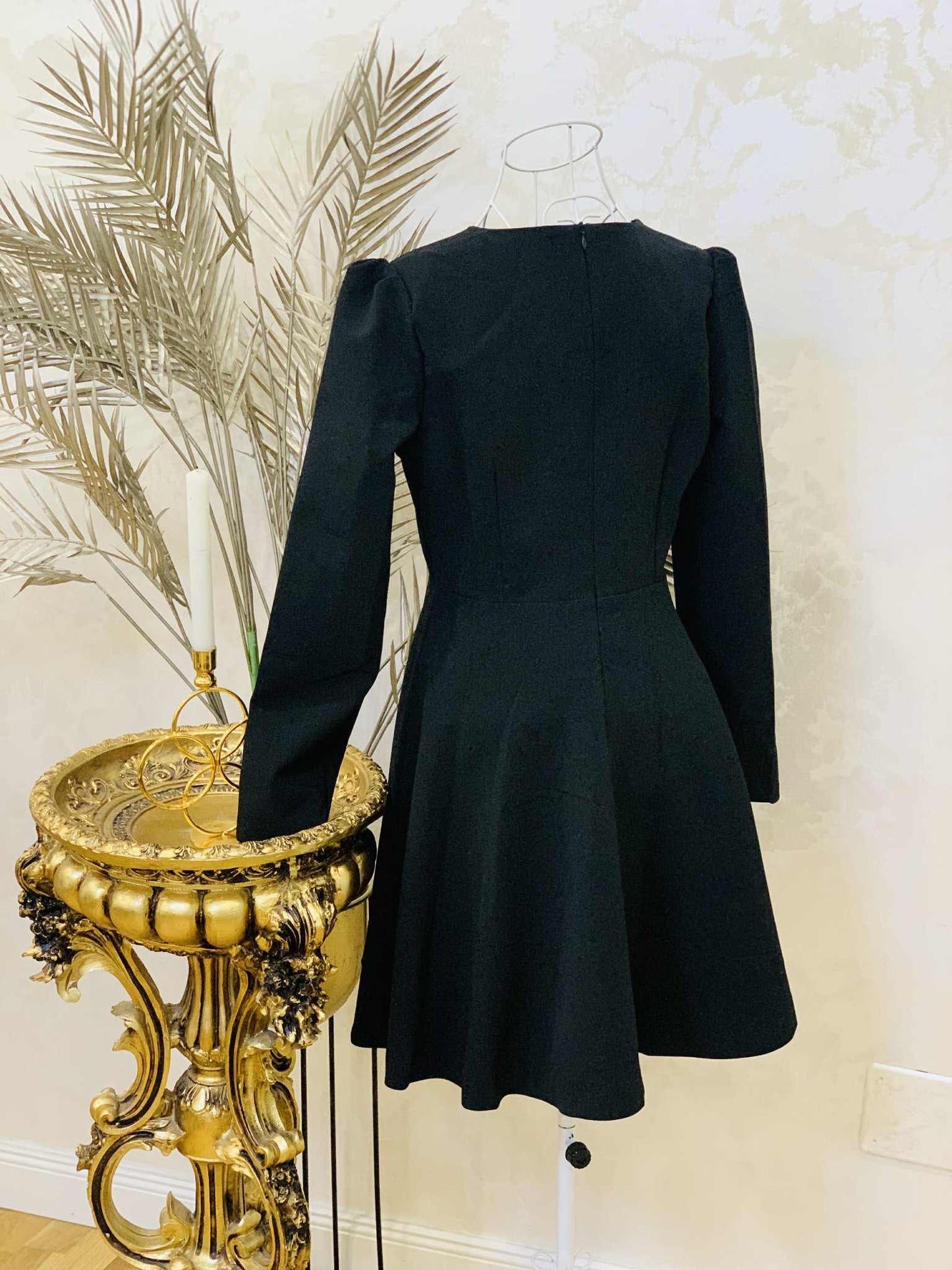 Rochie scurta neagra cu pietre Mona