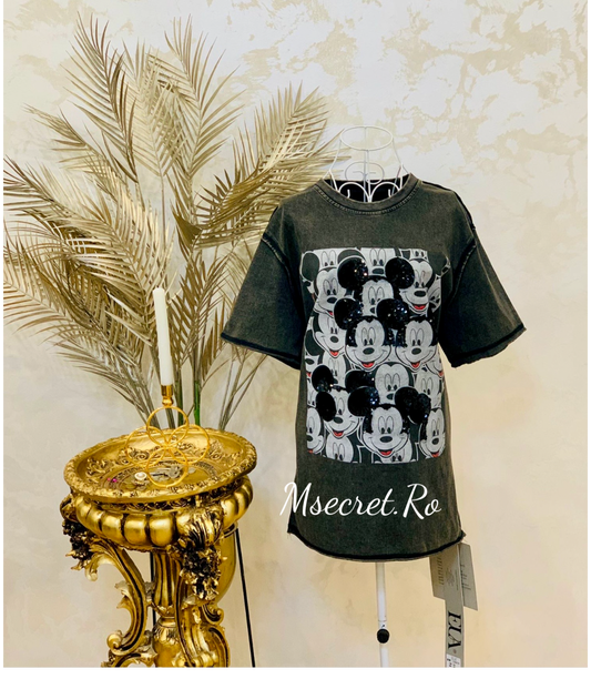 Tricou  cu pietre din bumbac
