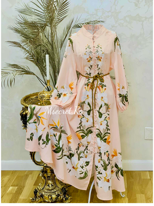 Rochie midi cu flori