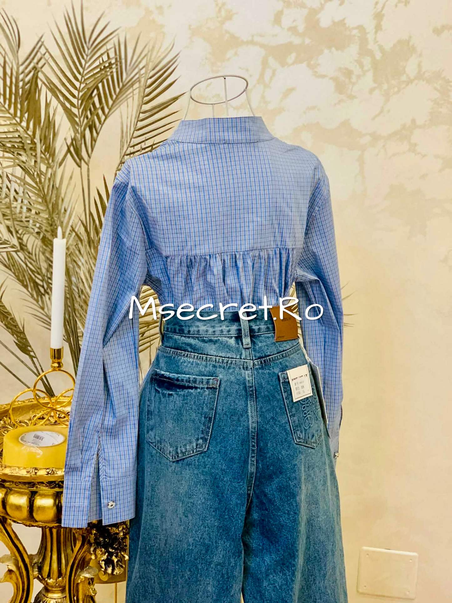 Camasa albastra din bumbac