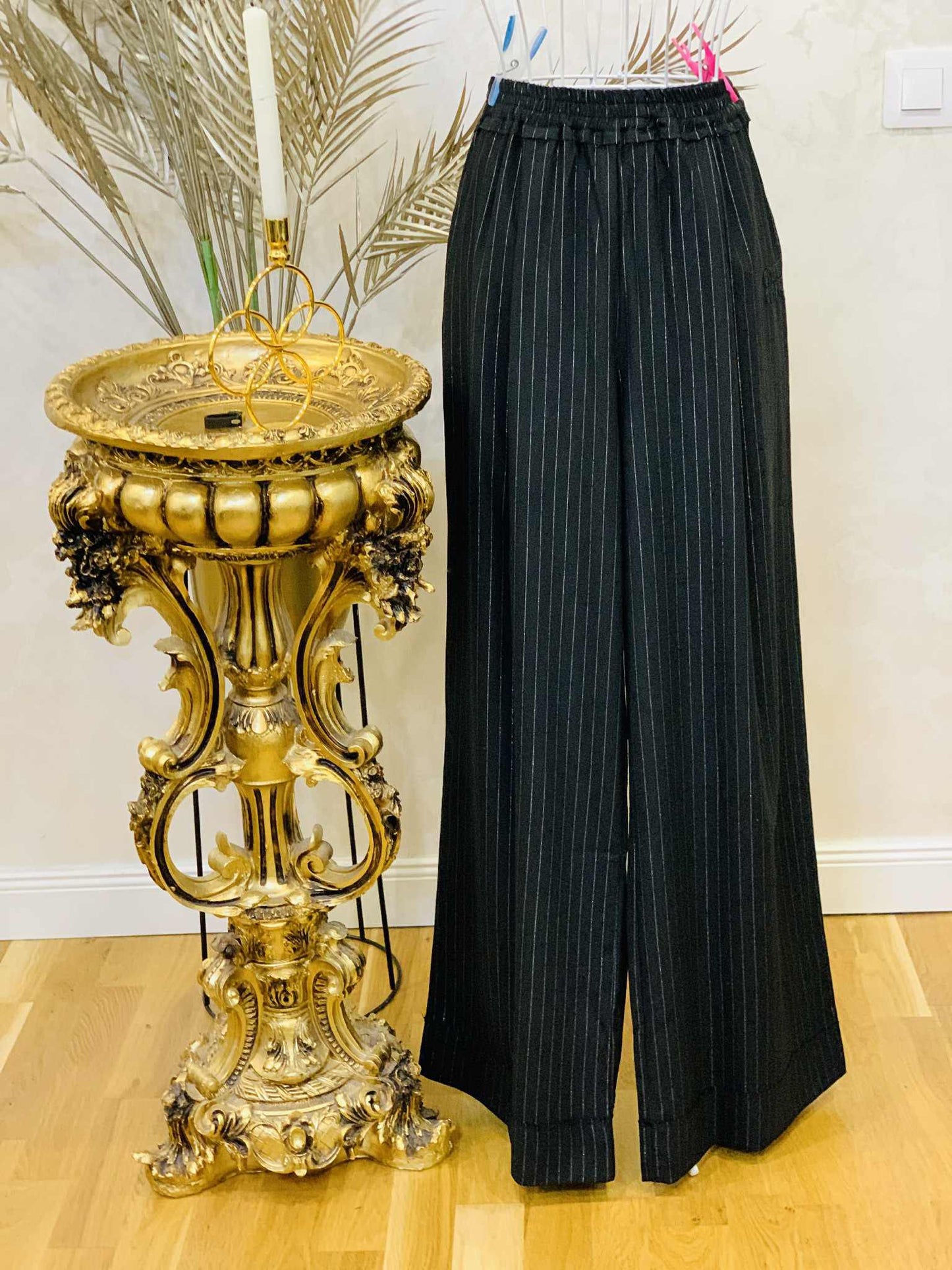 Compleu negru cu camasa si pantaloni lungi