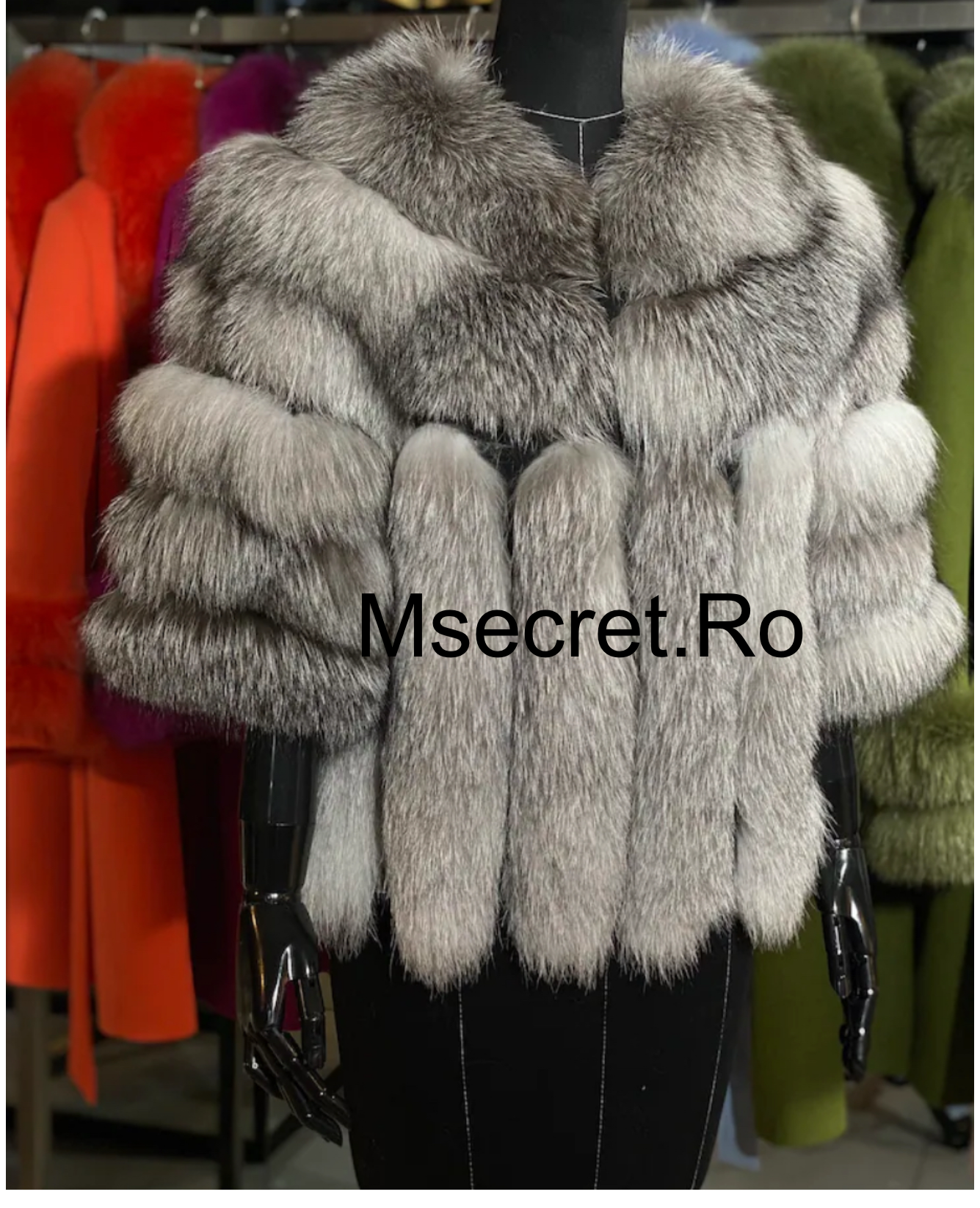 Haina de blana naturala de vulpe