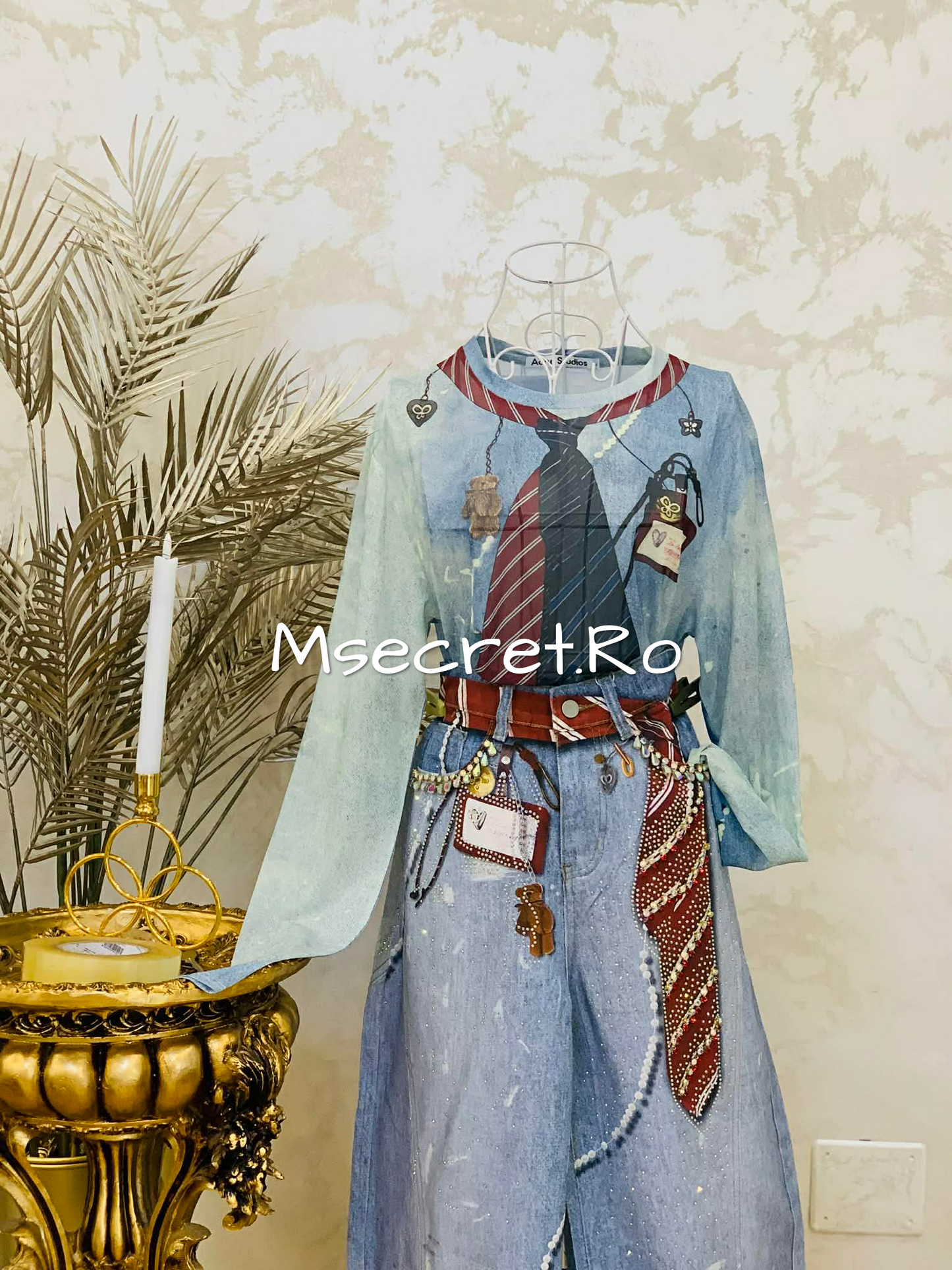 Compleu cu bluza si blugi