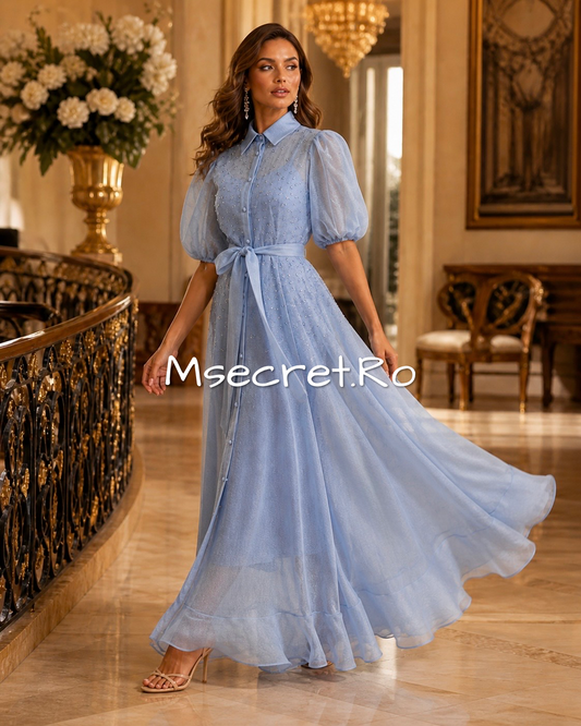 Rochie lunga eleganta blue