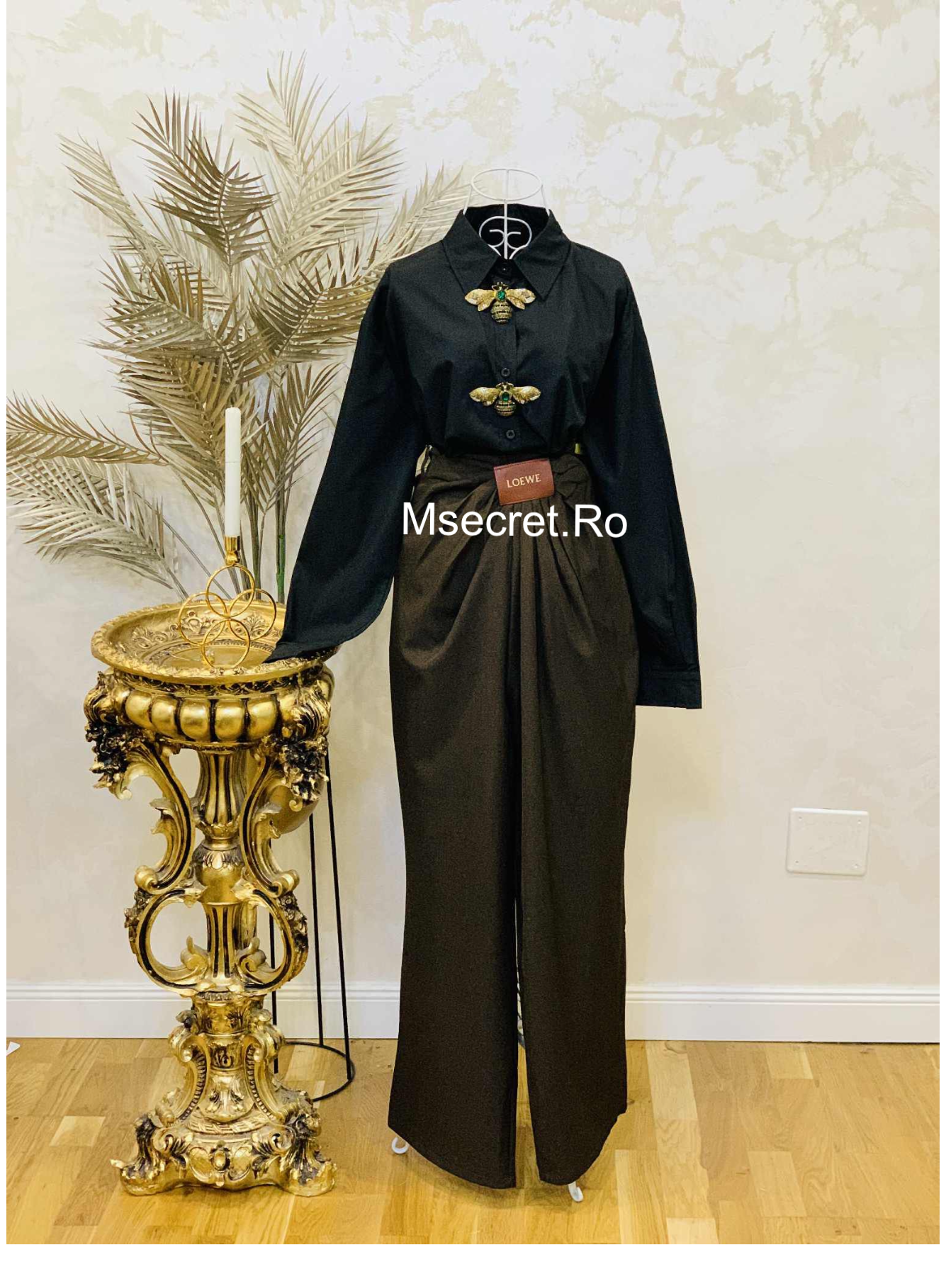 Camasa neagra din bumbac