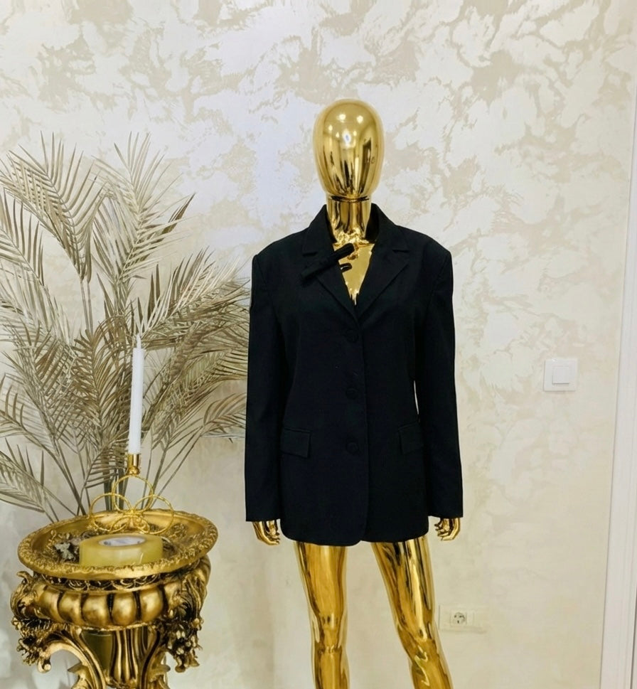 Black blazer with a bow