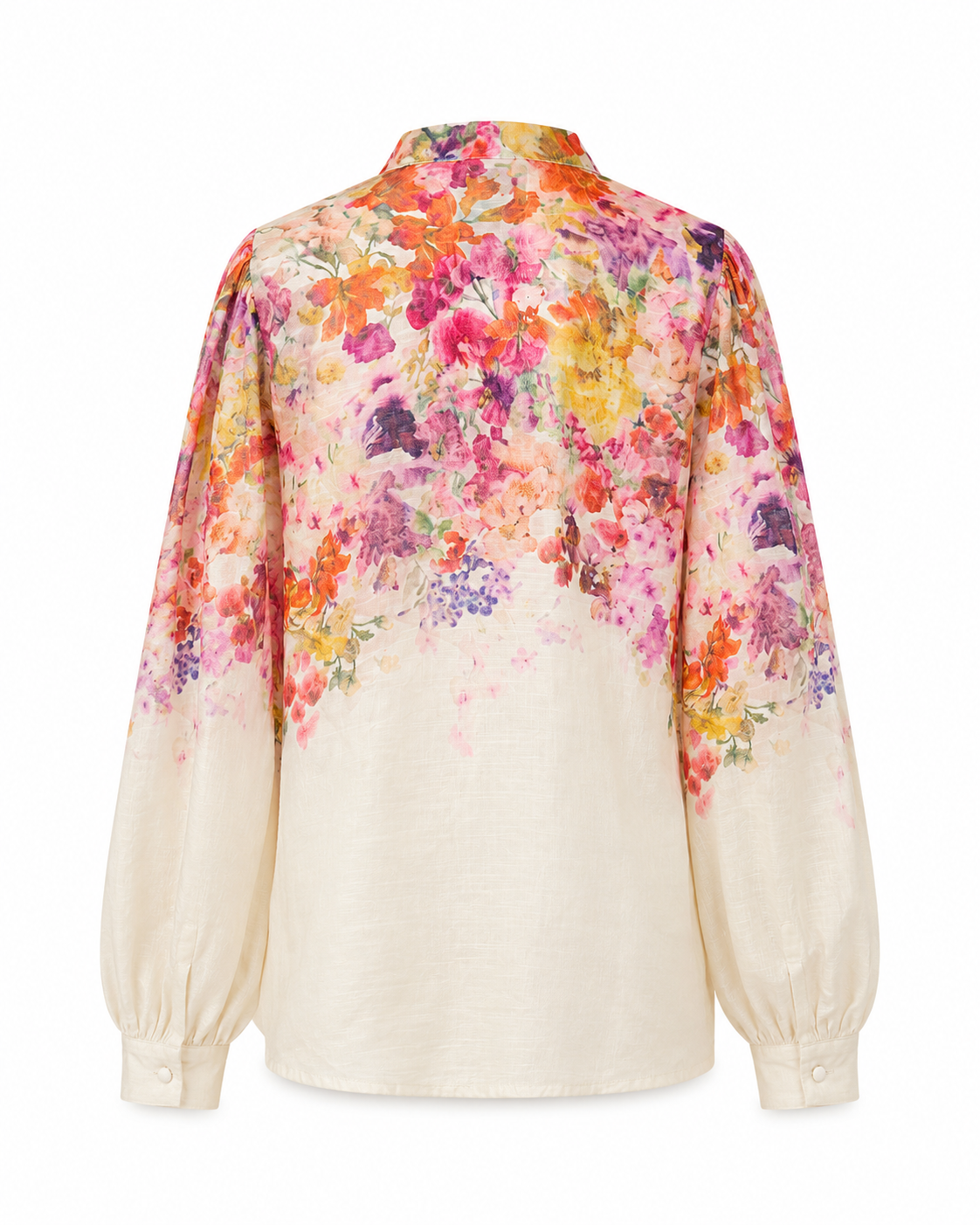 Compleu maxi din in cu imprimeu floral