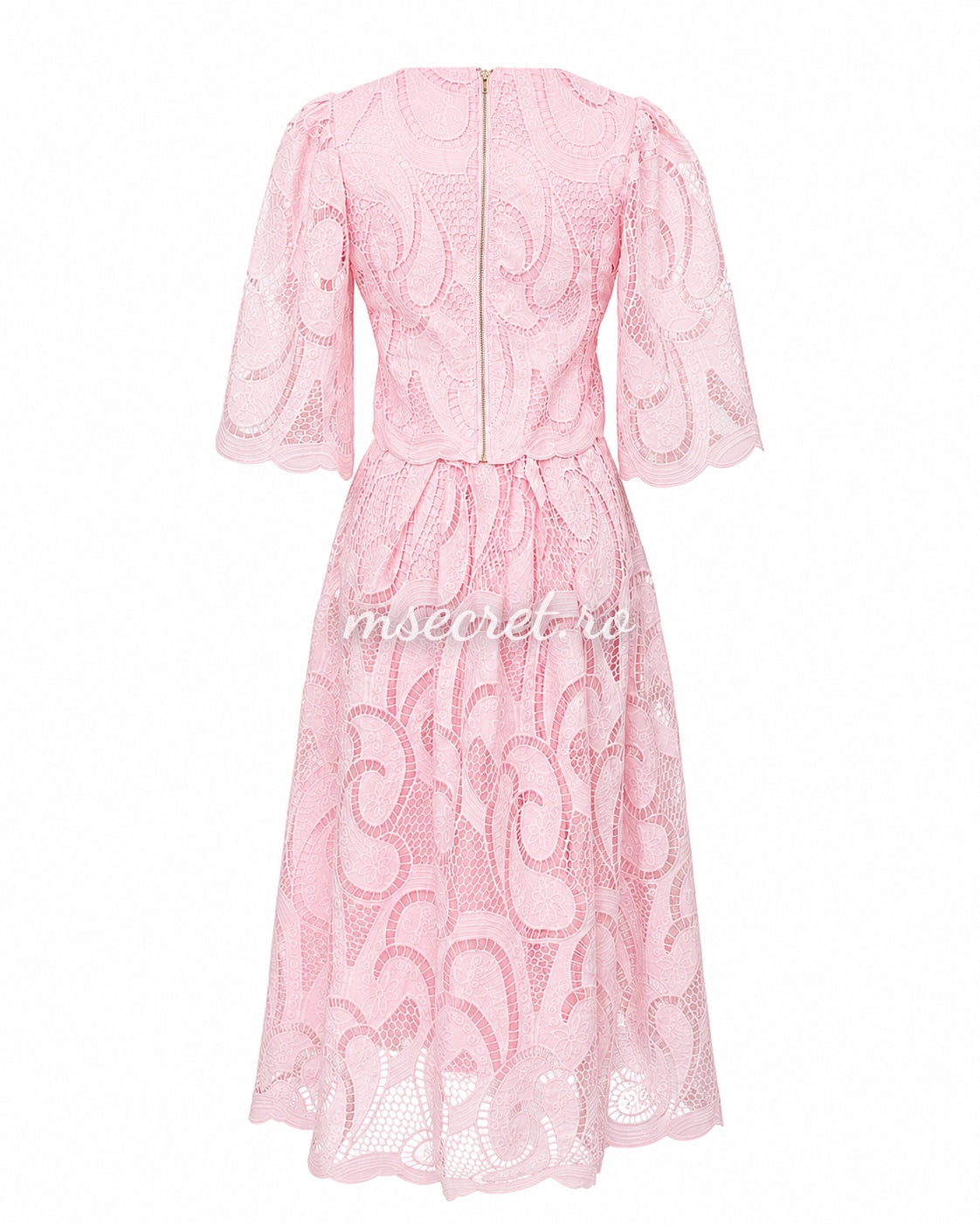 Elegant pink premium lace set