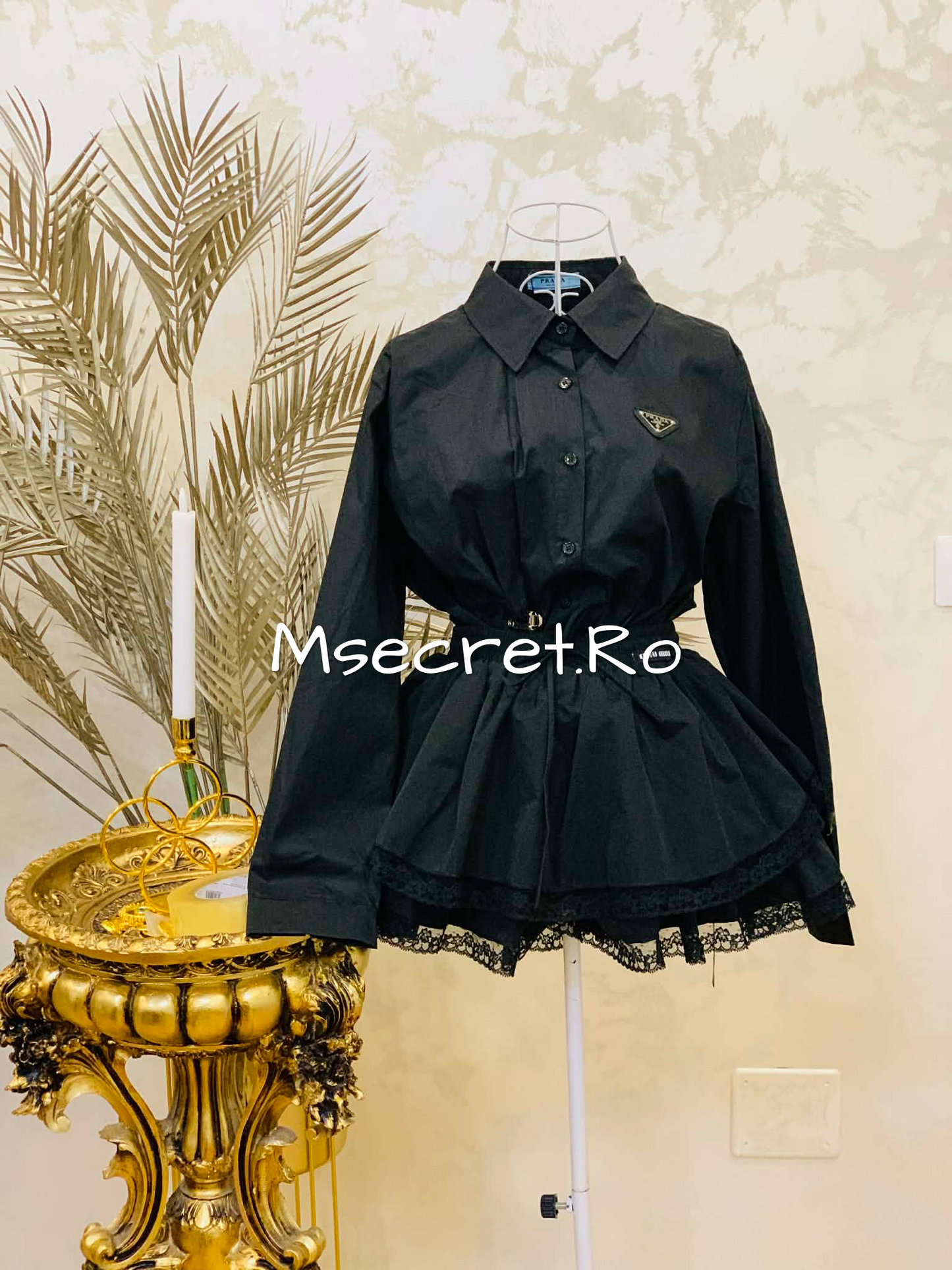 Camasa neagra din bumbac