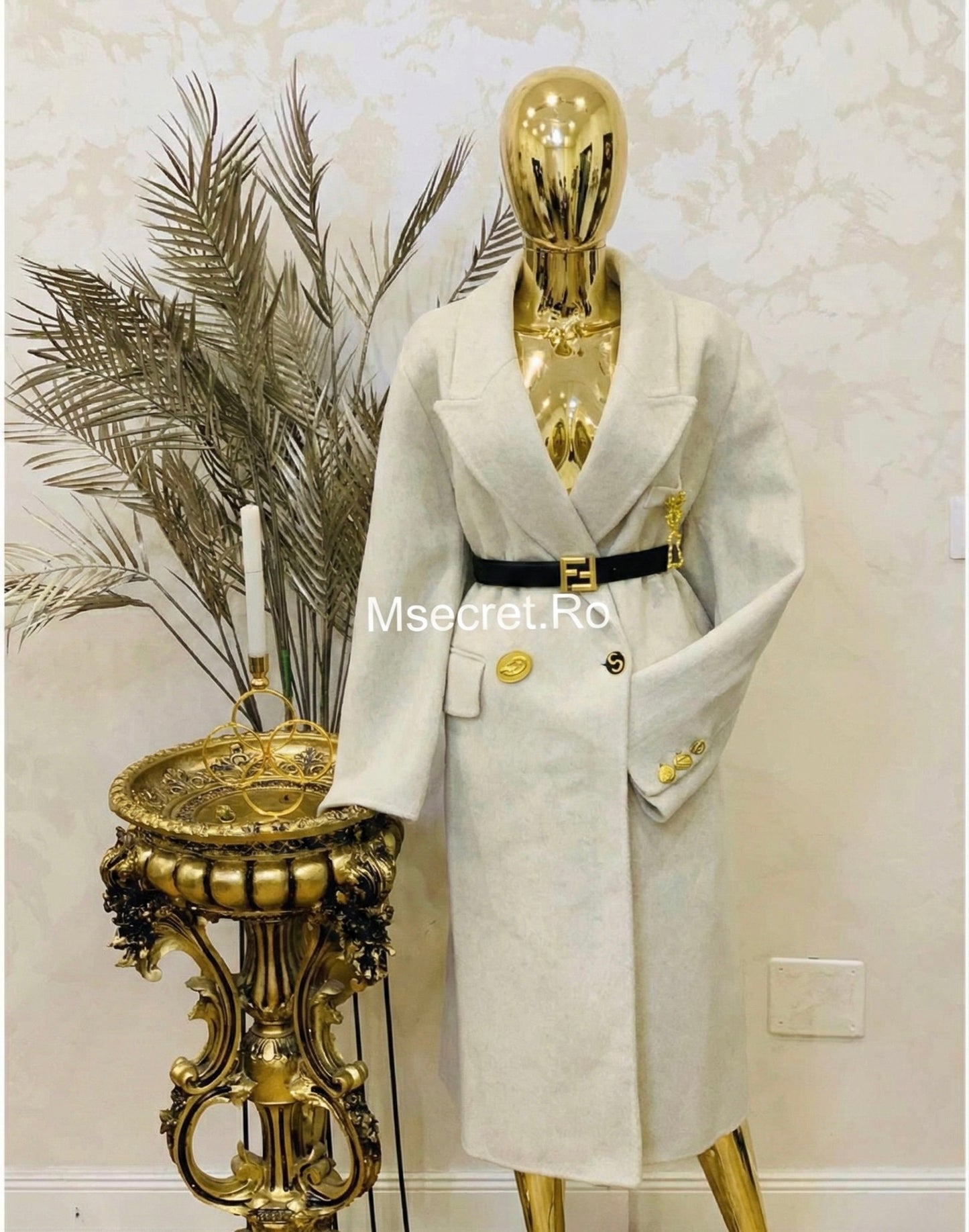 Dana 100% wool midi coat