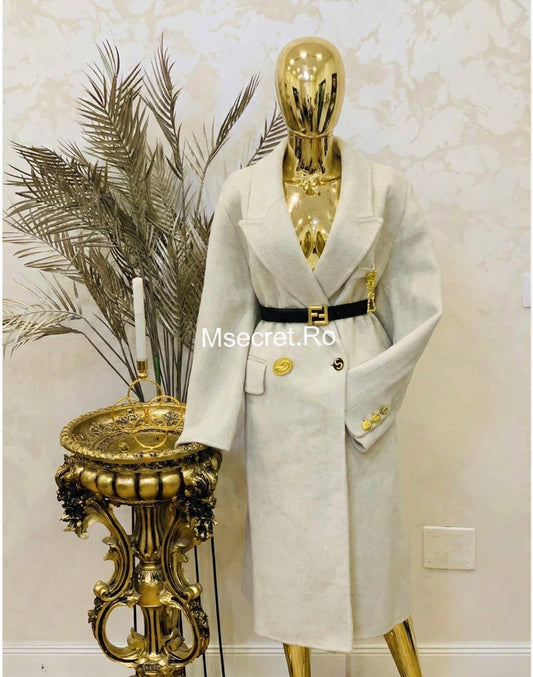 Dana 100% wool midi coat