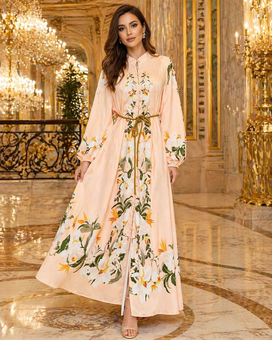 Floral midi dress