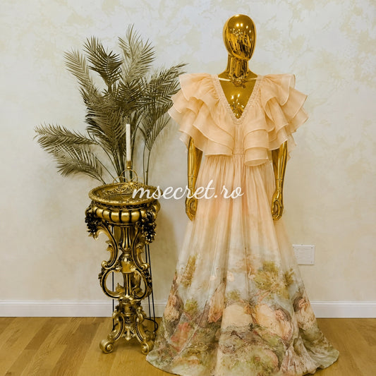 Rochie maxi din in Anemona
